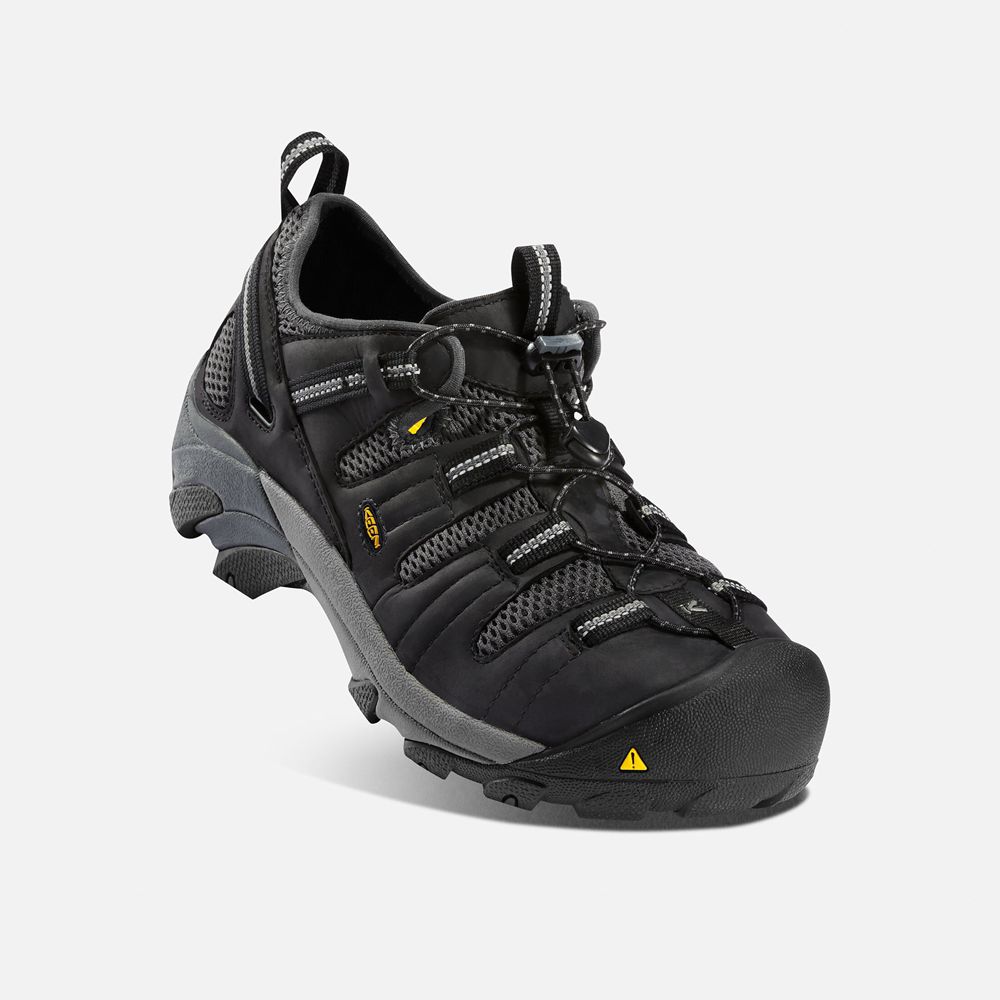 Chaussures de Travail Keen Homme Noir | Atlanta Cool (Steel Toe) | GXLRW-4758